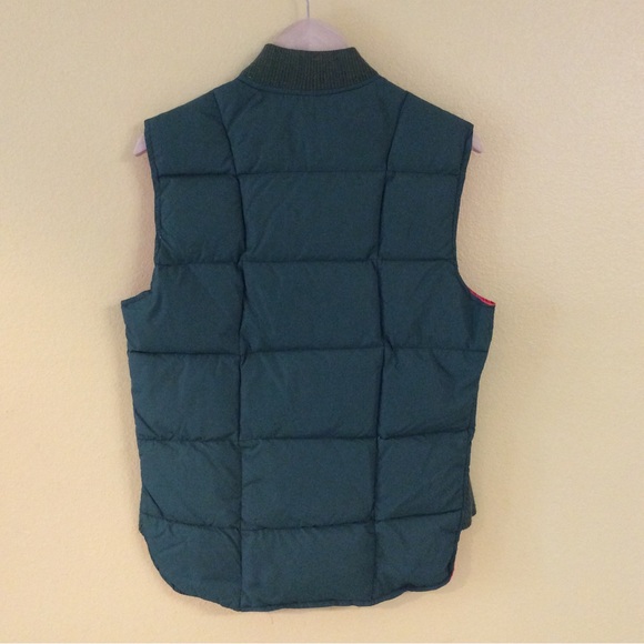 Green & Bright Orange Padded Hunting Vest Unisex Zip Front - Picture 3 of 11